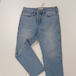 Madewell NEW! Stovepipe Mid Rise 10.5" Light Wash Size 31 Denim Jeans Reg.$138